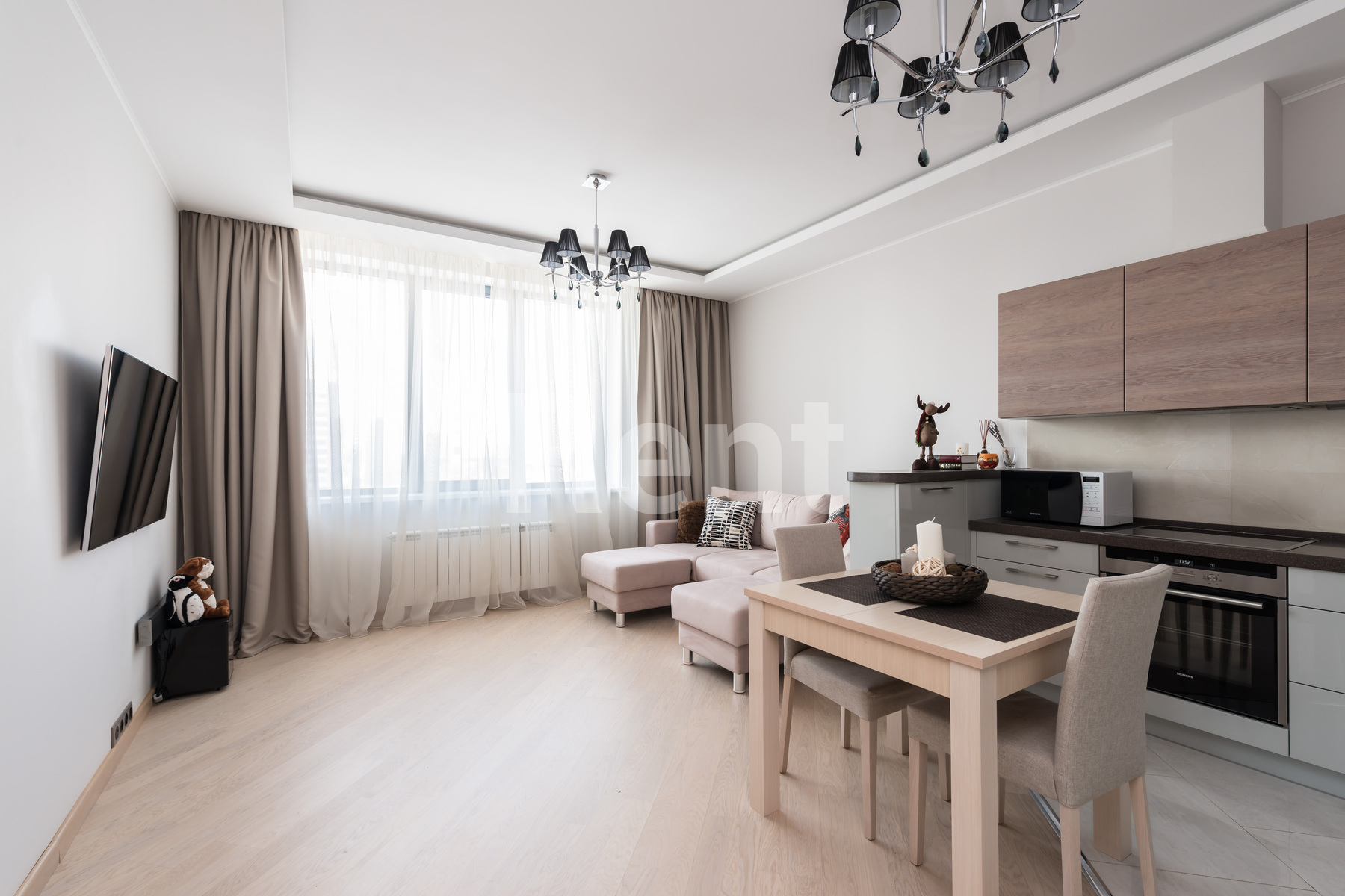 Гостиная в квартире на ш Рублёвское, д 107