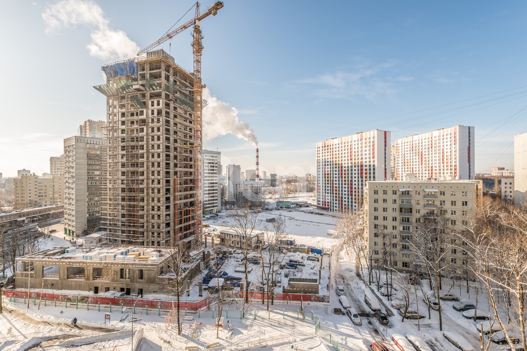 Вид из окна в квартире на ш Рублёвское, д 107