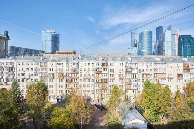 Вид из окна в квартире на пр-кт Кутузовский, д 35 к 2