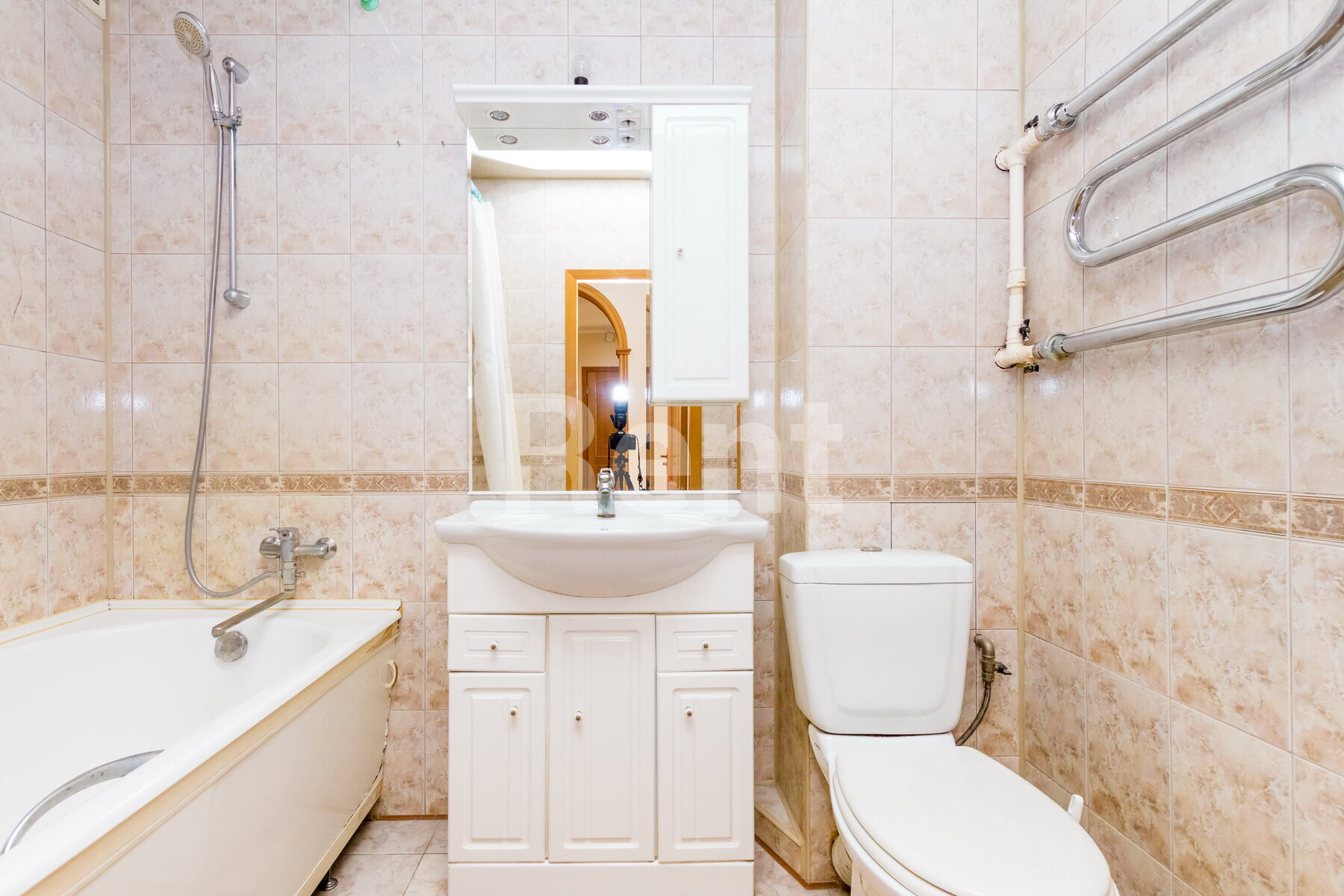 Ванная комната в квартире на ул Привольная, д 57 к 1