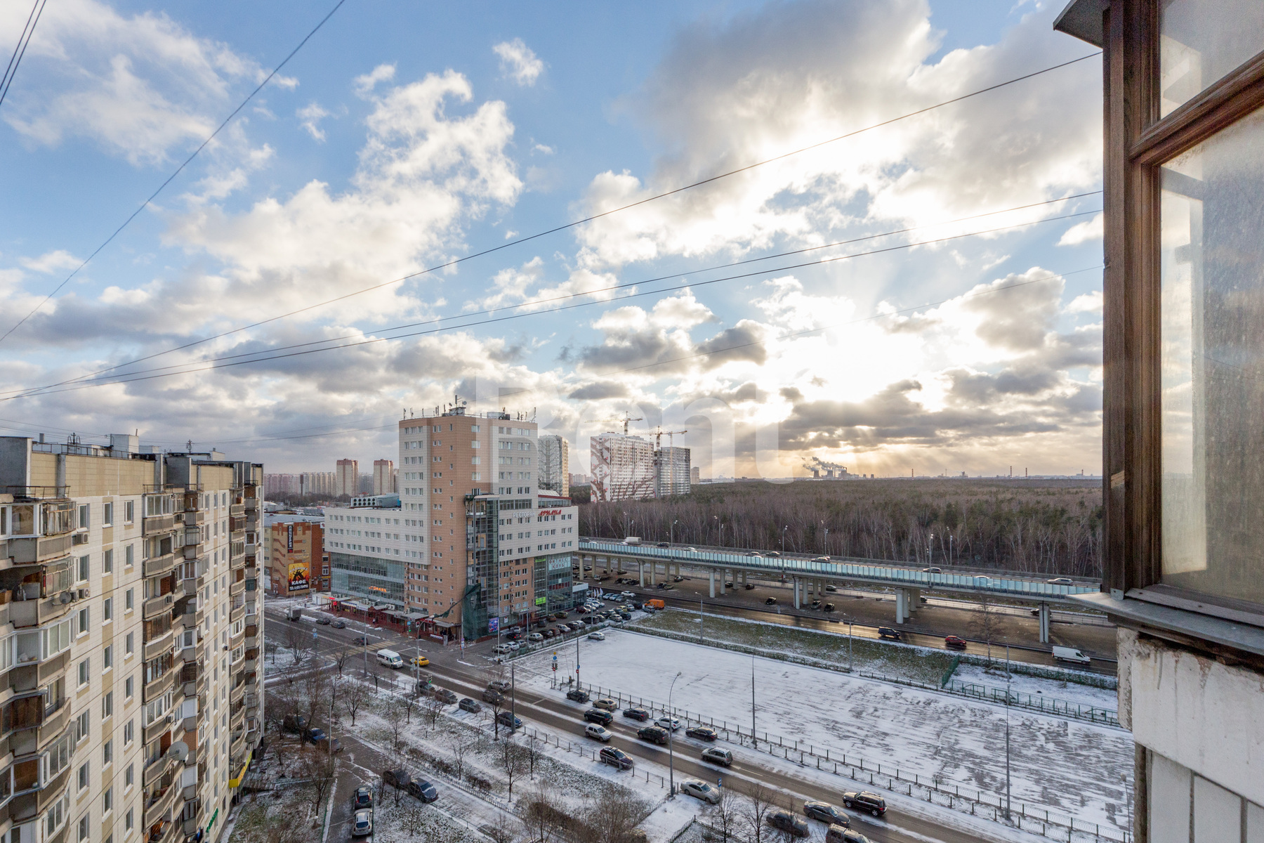 Вид из окна в квартире на ул Привольная, д 71 к 1