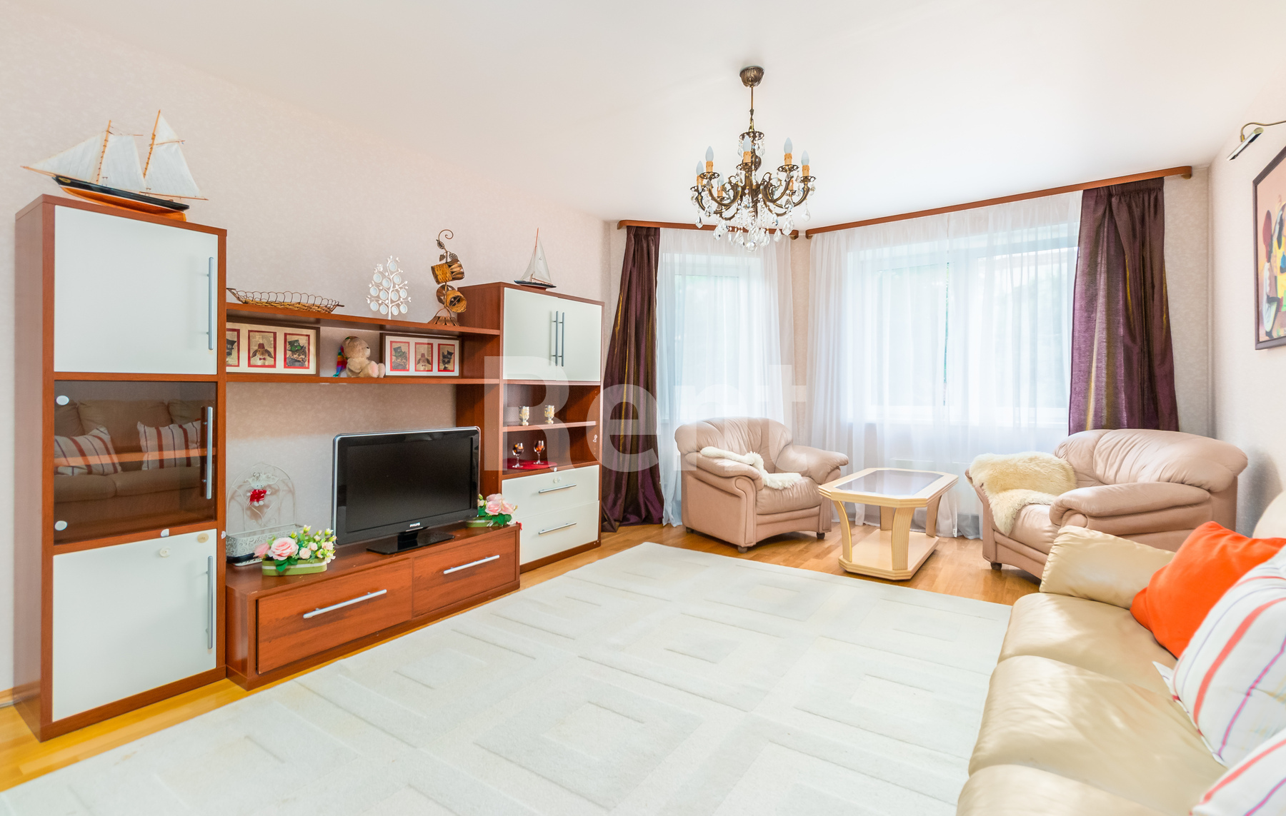 Гостиная в квартире на ул Усиевича, д 29 к 1