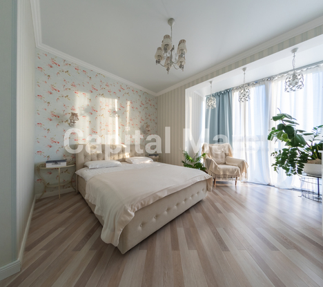 Спальня в квартире на ул Лётчика Бабушкина, д 17 к 3
