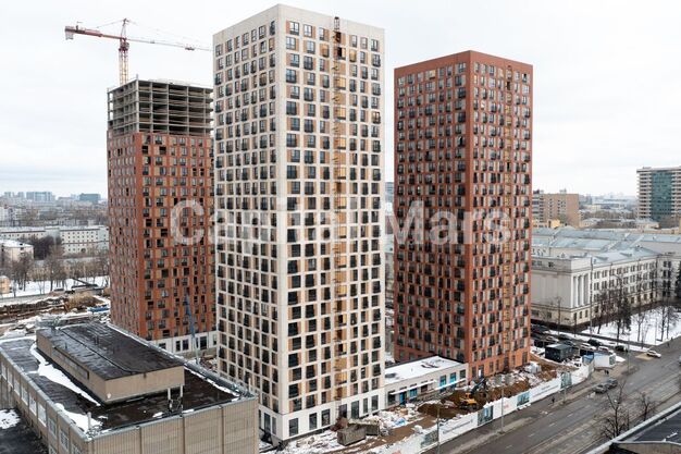 Фасад в квартире на Москва, Юго-Восточный административный округ, район Лефортово, 4-й микрорайон, жилой комплекс Красноказарменная 15, к1/1 (номер дома не указан) 