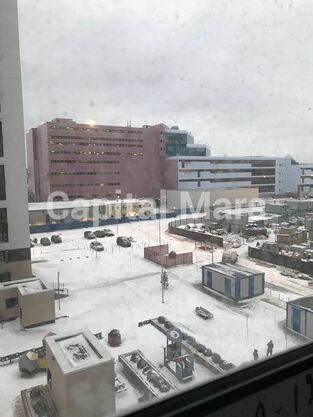 Вид из окна в квартире на Московская обл, рп Новоивановское, б-р Эйнштейна, д 1