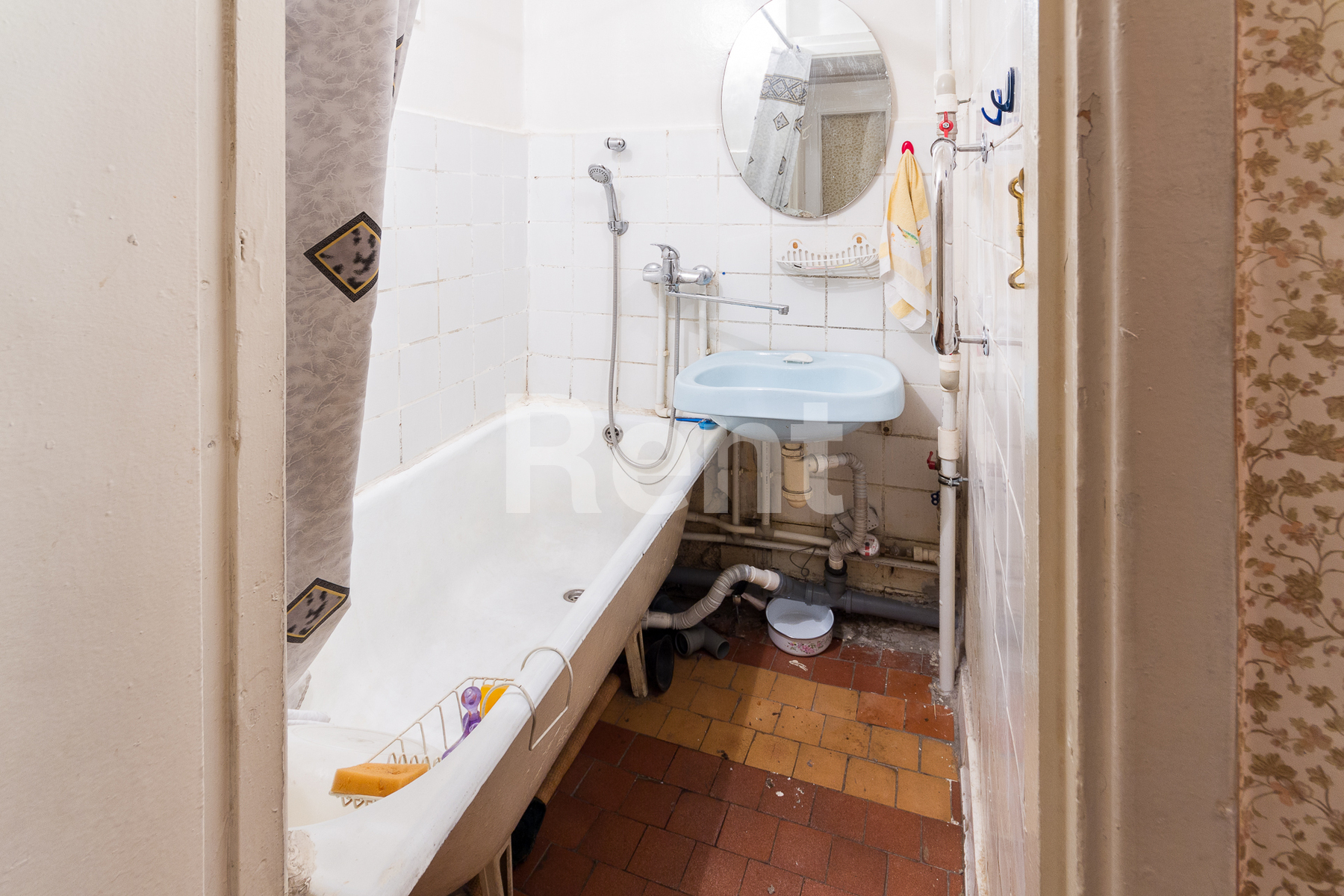 Ванная комната в квартире на ул Криворожская, д 23 к 1